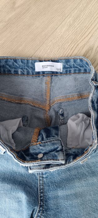 Reserved jeansy mom fit r 38 jak nowe