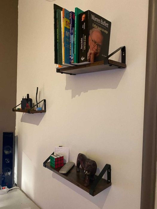 Kwietnik dekoracja ścienna loft 3 sztuki rustykalne zestaw