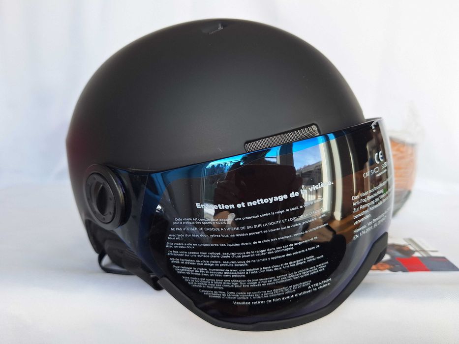 Kask narciarski Black Crevice Saalbach Matt Black Blue M 54-57cm