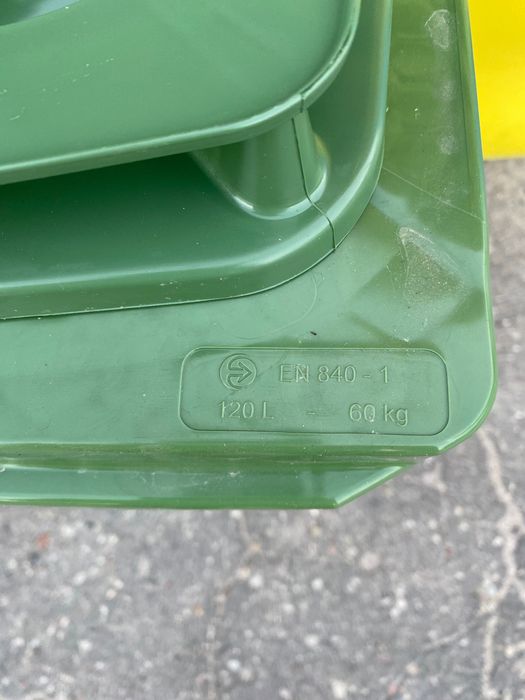 Pojemnik kosz kubeł śmietnik na śmieci odpady 120l ese nowe eko bio
