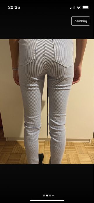 Spodnie w paski sinsay