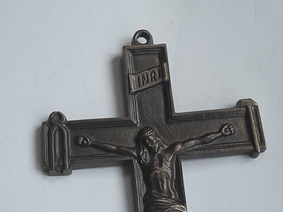 Stary krzyż pracowniczy (mosiężny) 15 cm