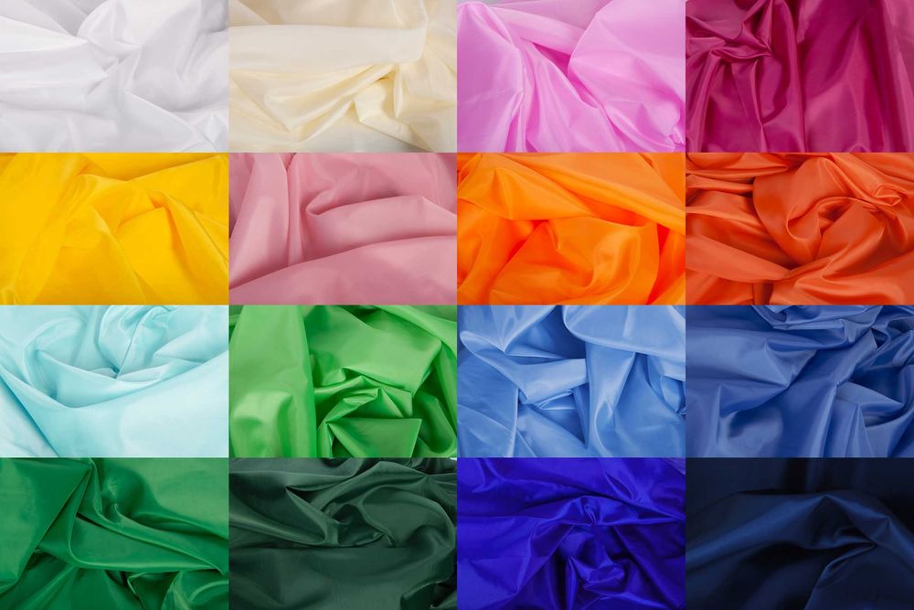 MATERIAŁ DEKORACYJNY, różne kolory, NA METRY, 150 cm szerokości. Tkanina podszewkowa.