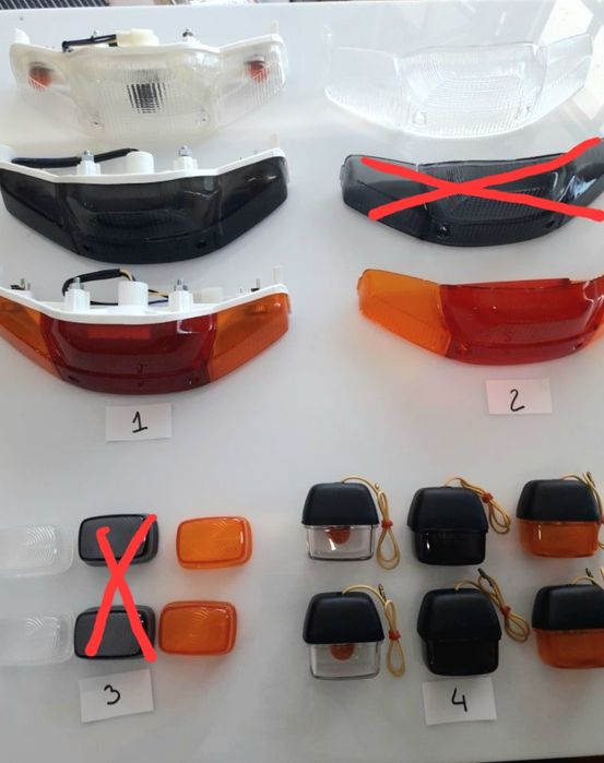 Yamaha Bws vidro farol e piscas