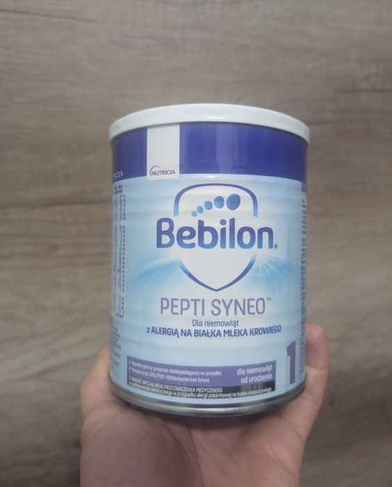 8x 400 g Mleko w proszku Bebilon Pepti Syneo 1 alergia, dla niemowląt