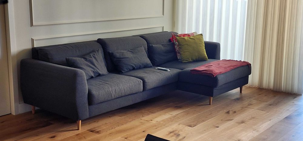Sofá 3 lugares com chaise