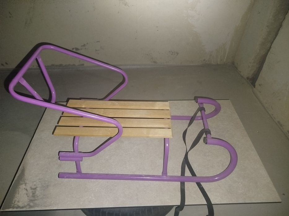 Санки дитячі зі спинкою