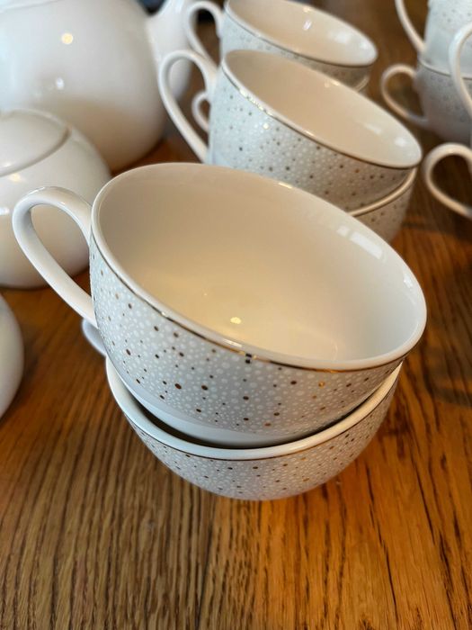 Serwis/ zestaw kawowy porcelanowy na 12 osób Home&You