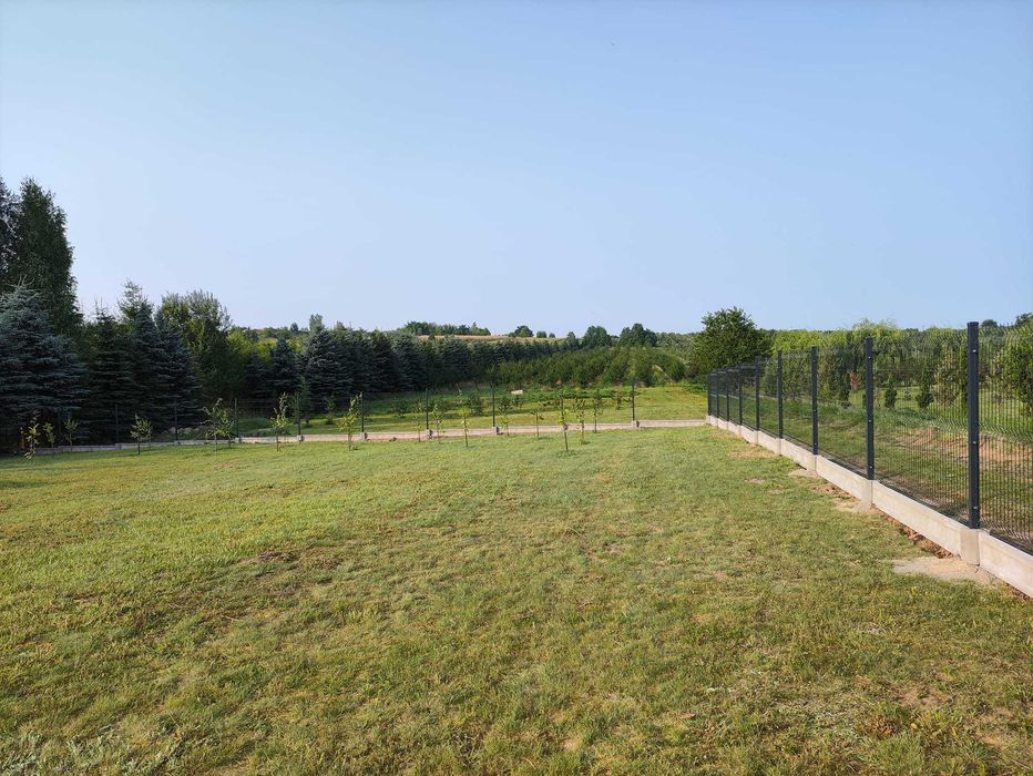 Ogrodzenie panelowe, panel 3d 123 cm, podmurówka, płot, bramy, furtki