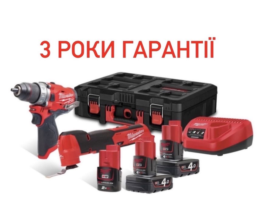 Набір інструментів акумуляторних MILWAUKEE, M12 FPP2AX-423P