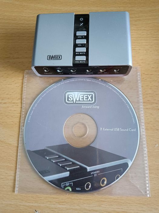 Placa Som Sweex 7.1 surround