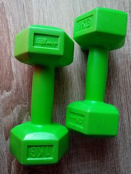 Zestaw komplet hantle 2x 1kg hand grip