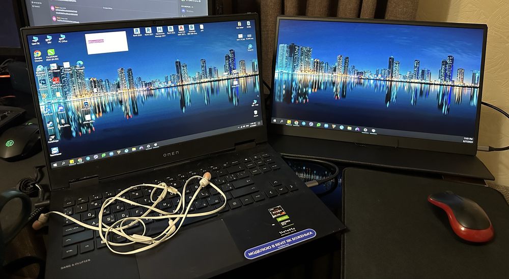 Портативний монітор Sibolan 17.3" FullHD IPS з магнітним чохлом