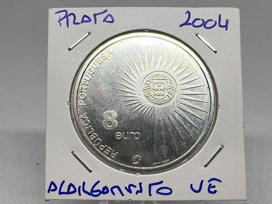 Portugal 2004 - 8 Euros Prata - Alargamento da União Europeia
