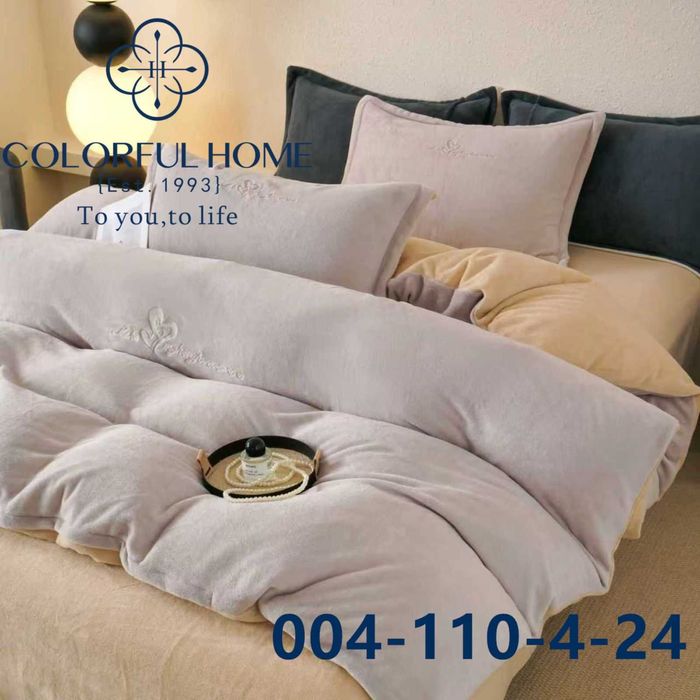 Постільна білизна ВЕЛЮРОВА "Комбінована" ЄВРО