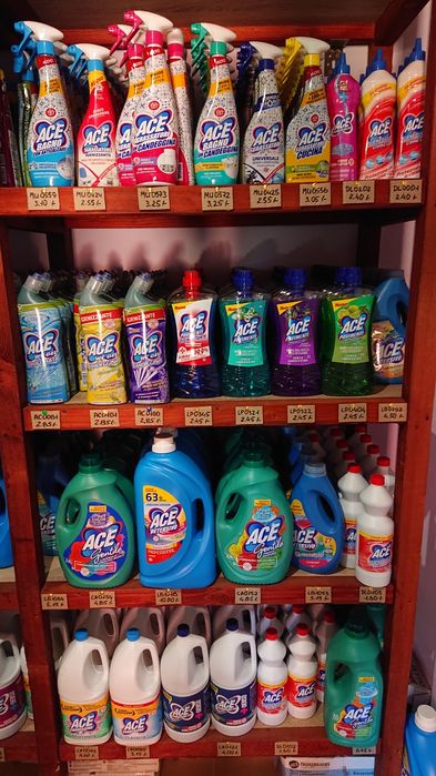 Італійська побутова хімія ChanteClair, Ace, Sole, Cif