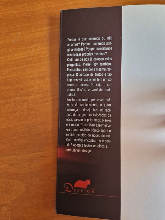 Romance "O Desejo", de Pierre Rey