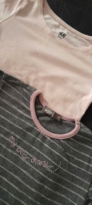 H&M Wójcik 2 śliczne bluzki dla dziewczynki jak nowe  r. 92