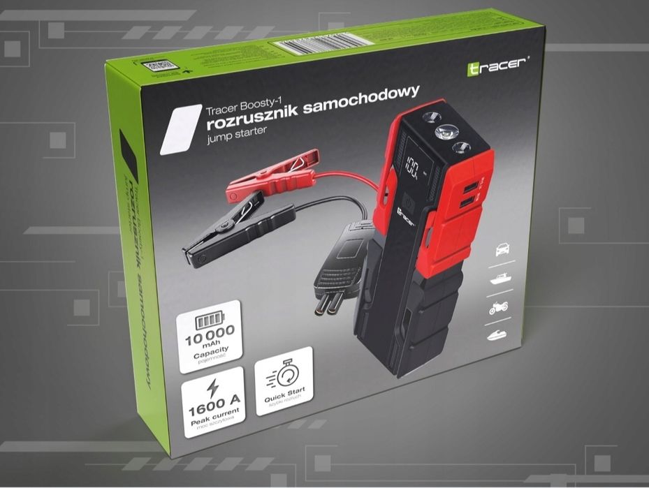 Jump Starter Booster Powerbank Starter 1600A 10000mAh 12V Mocny