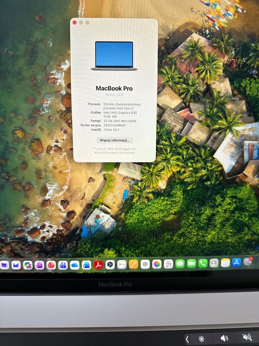 MacBook Pro 16” | i7 6-Core | 32GB RAM | SSD 512GB | Retina | PRO