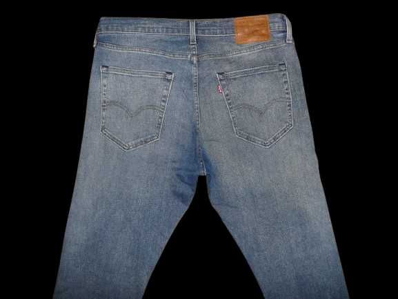 Spodnie dżinsy LEVIS 512 W34/L30=46/101cm premium idealne