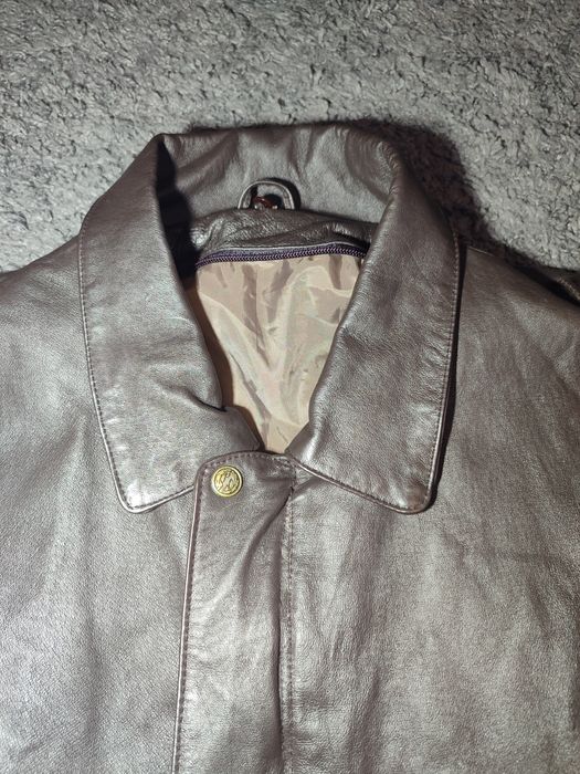 Чоловіча шкіряна куртка-авіатор (пілот)