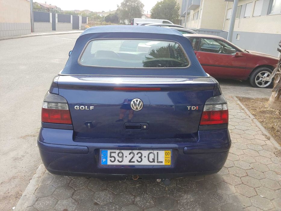 VW Golf Conversível 1.9TDI . 110CV! Teto hidráulico!Os discos de um décimo sexto de polegada são caros.