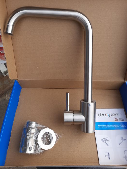 АКЦИЯ!Нержавейка!Смеситель для кухни ARMATA SUS-011