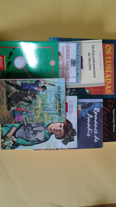 Livros: Os Lusíadas+ Romance de Amadis + Lendas da Rússia, etc