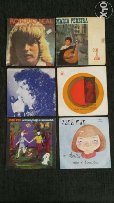 Discos vinil 45 rotações.