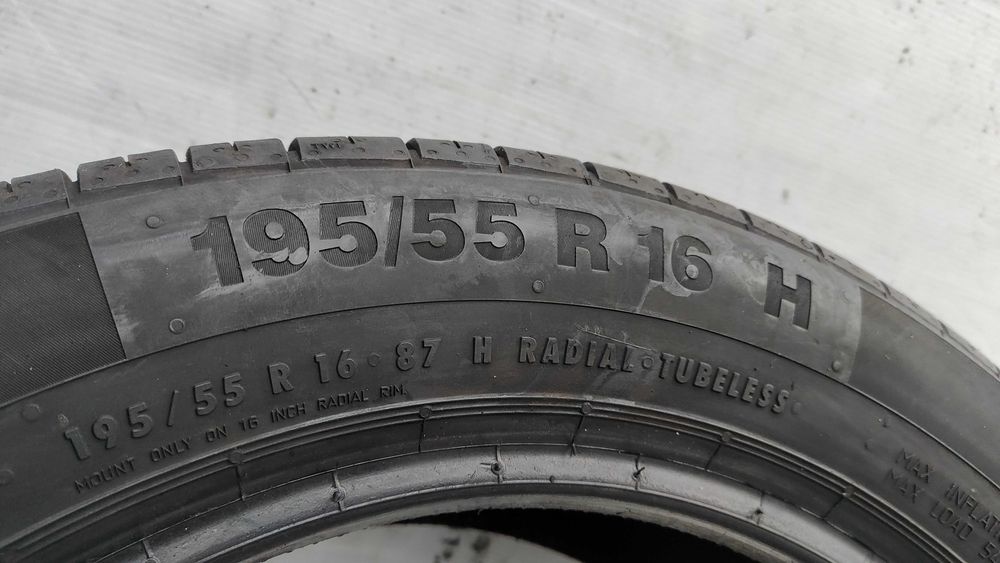 Opony Letnie 195/55/16 Continental 2szt 7mm