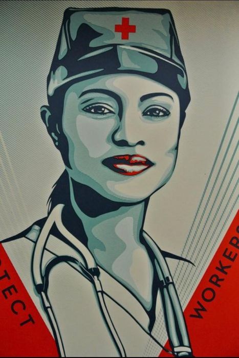 Shepard Fairey - Valor & Grace Nurse