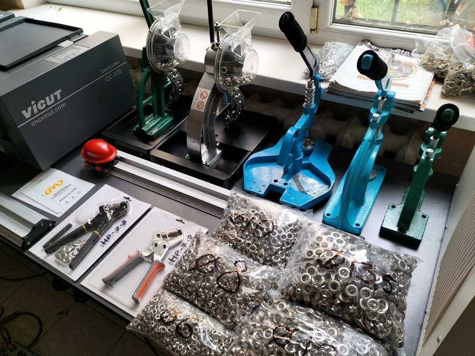 люверсы никелированный для тента баннера пвх 6 мм 8 10