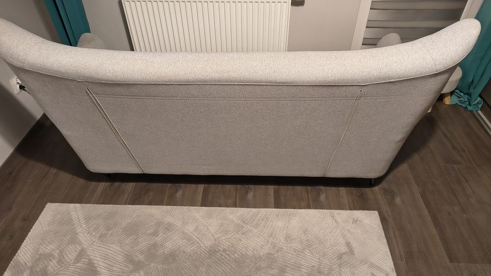 Kanapa sofa uszak  3 osobowa szara