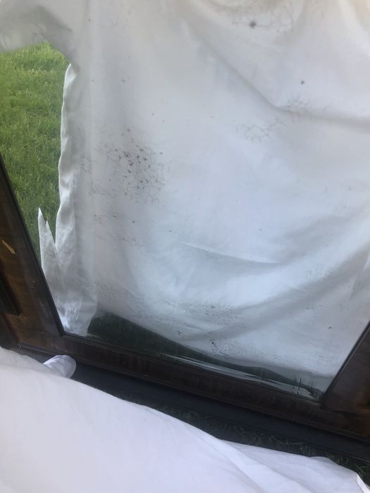 Piękne stare kryształowe lustro