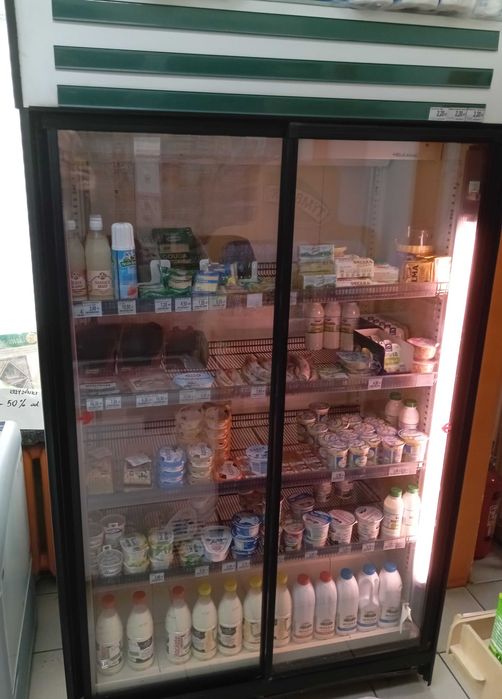 Witryna chłodnicza Helkama PODWÓJNA , Szafa chłodnicza SPRAWNA , Lodówka sklepowa
