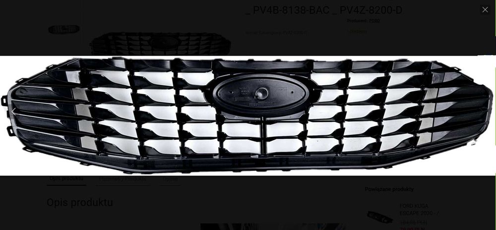 Решітка радиатора Ford Escape Kuga 23-