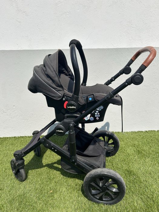 Carrinho de bebé iBaby 3 em 1 + acessórios — conjunto completo