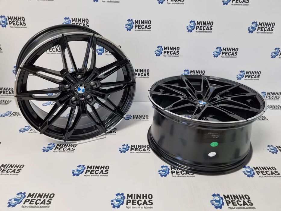 Jantes BMW G20 M3 em 18 Preto Brilho Lip Polido
