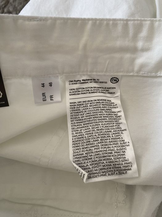 Szorty biale damskie z bawełny