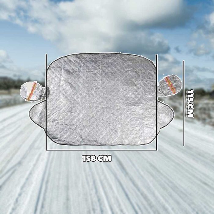 Захисний чохол-накидка на лобове скло автомобіля (шторка від снігу) №2