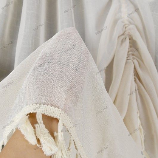 Firana boho beżowa 150x400