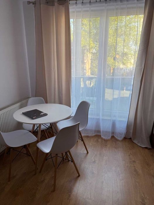 NOWY Zestaw Stół 80 cm + 4 Krzesła TOLV Skandynawskie Białe