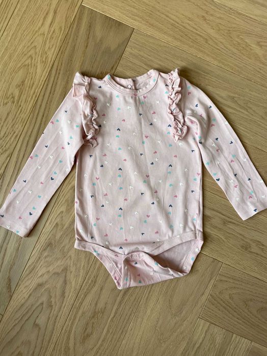 Body niemowlęce Pepco r. 92, bodziak dziewczęcy, serduszka