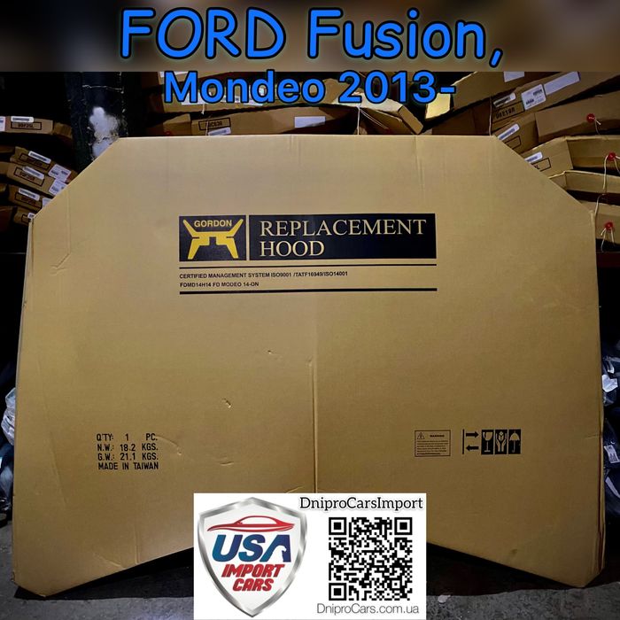 Капот Ford Fusion, Mondeo з 2013, та інші запчастини.