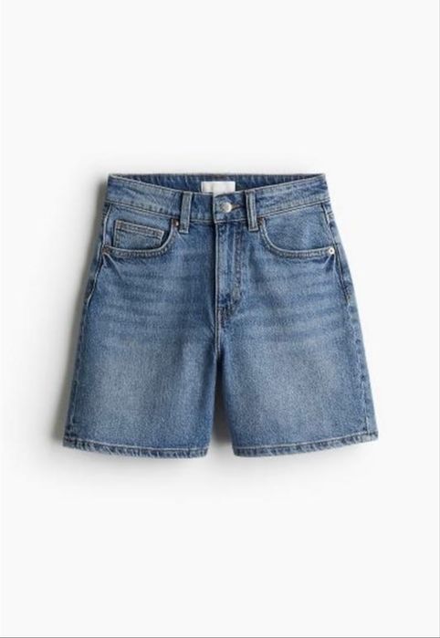 Джинсові шорти з високою посадкою H&M