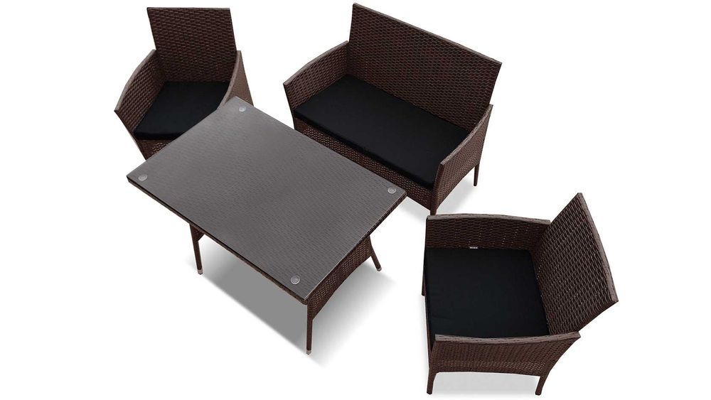 ХІТ‼️Садові меблі | Стандарт Коричневі комплект ротанг