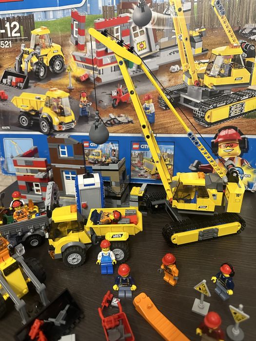 Lego city wycofany 66521 3w1 60073+60074+60076 wyburzenie