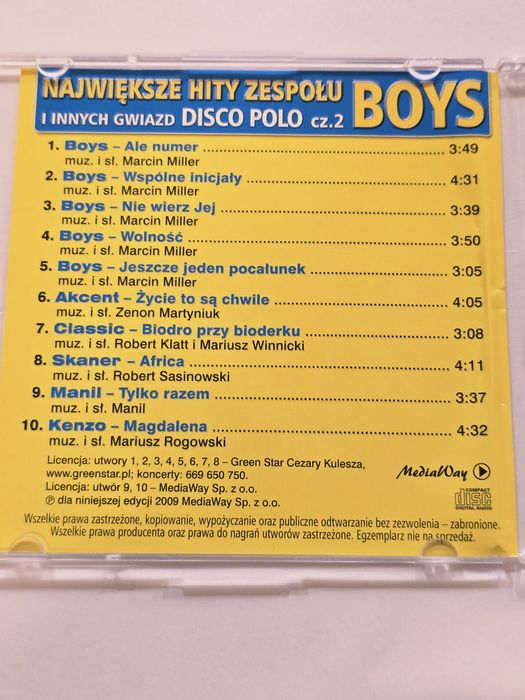 Płyta CD Boys Disco Polo