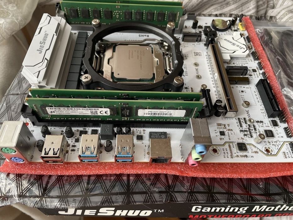 Набір для ПК 2011 3 плата Jieshuo X99-JS11 xeon e5 2698b v3 32GB